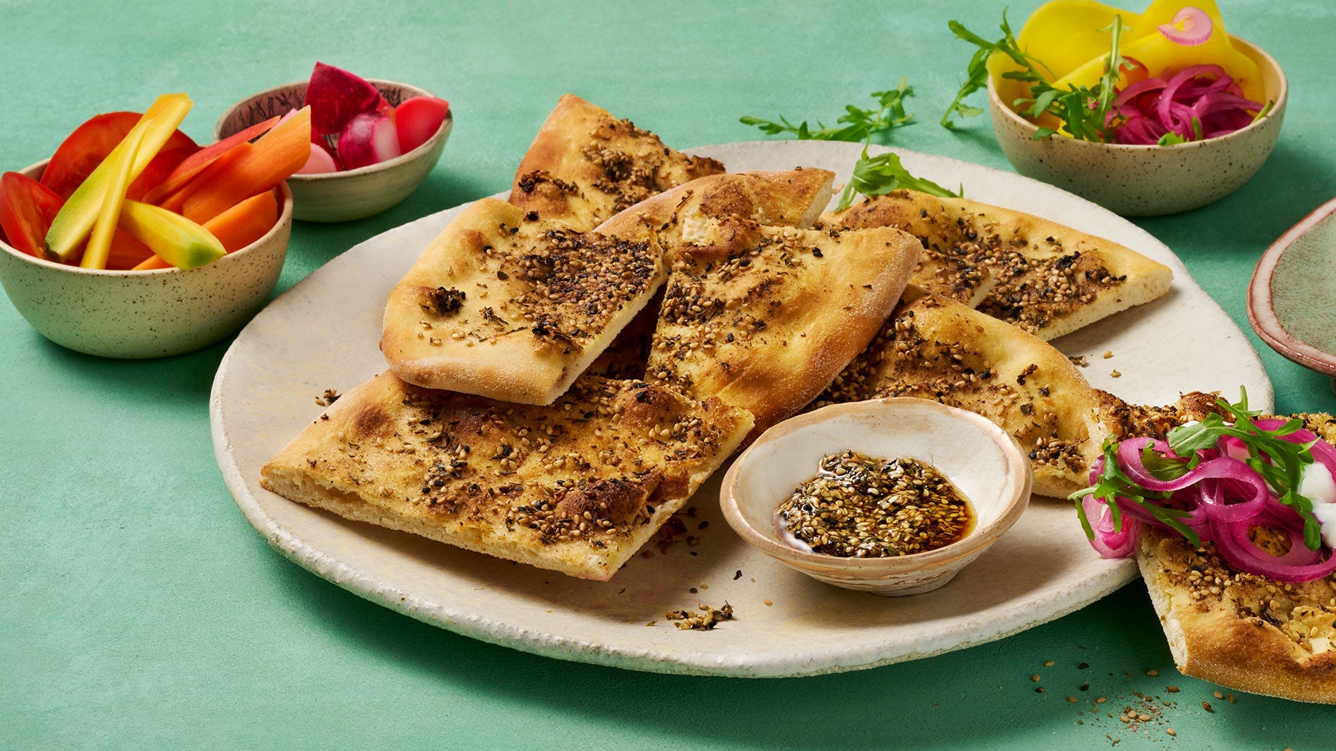 Manakish mit ZA’ATAR