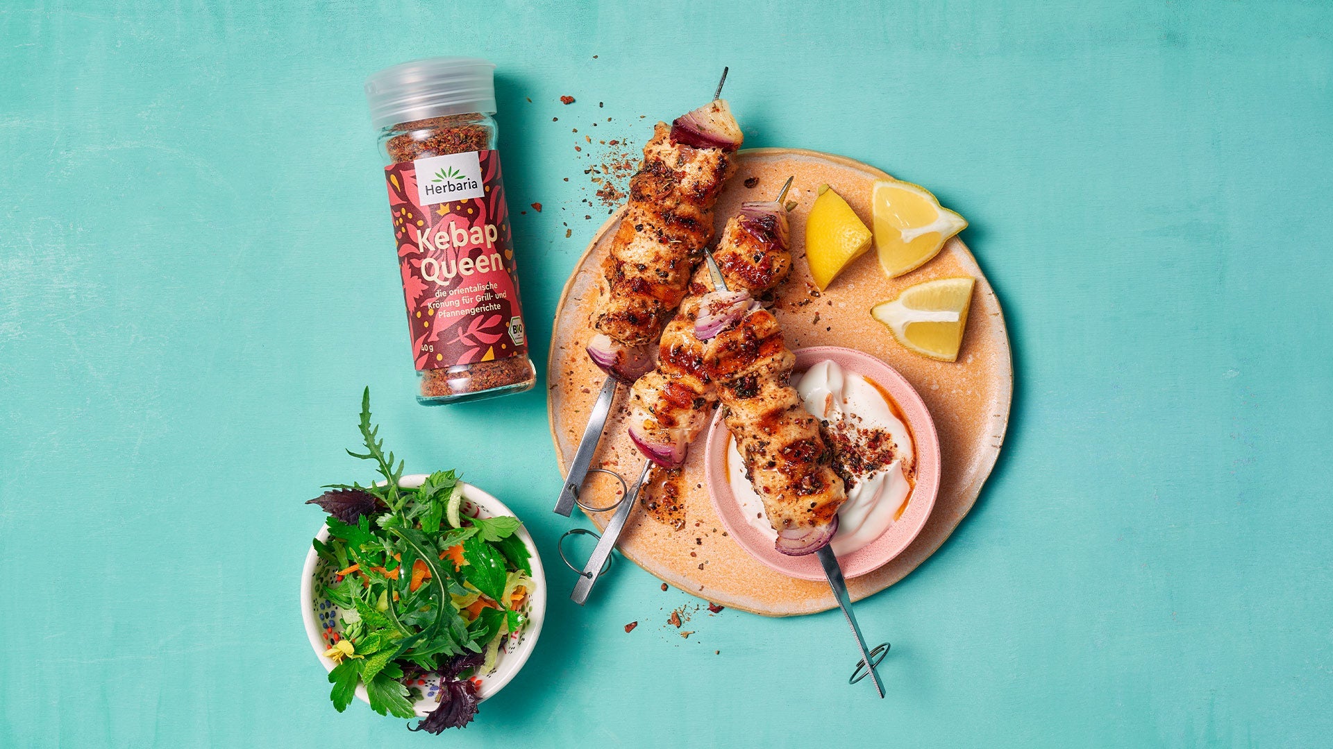 Fleisch-Spieße mit KEBAP QUEEN