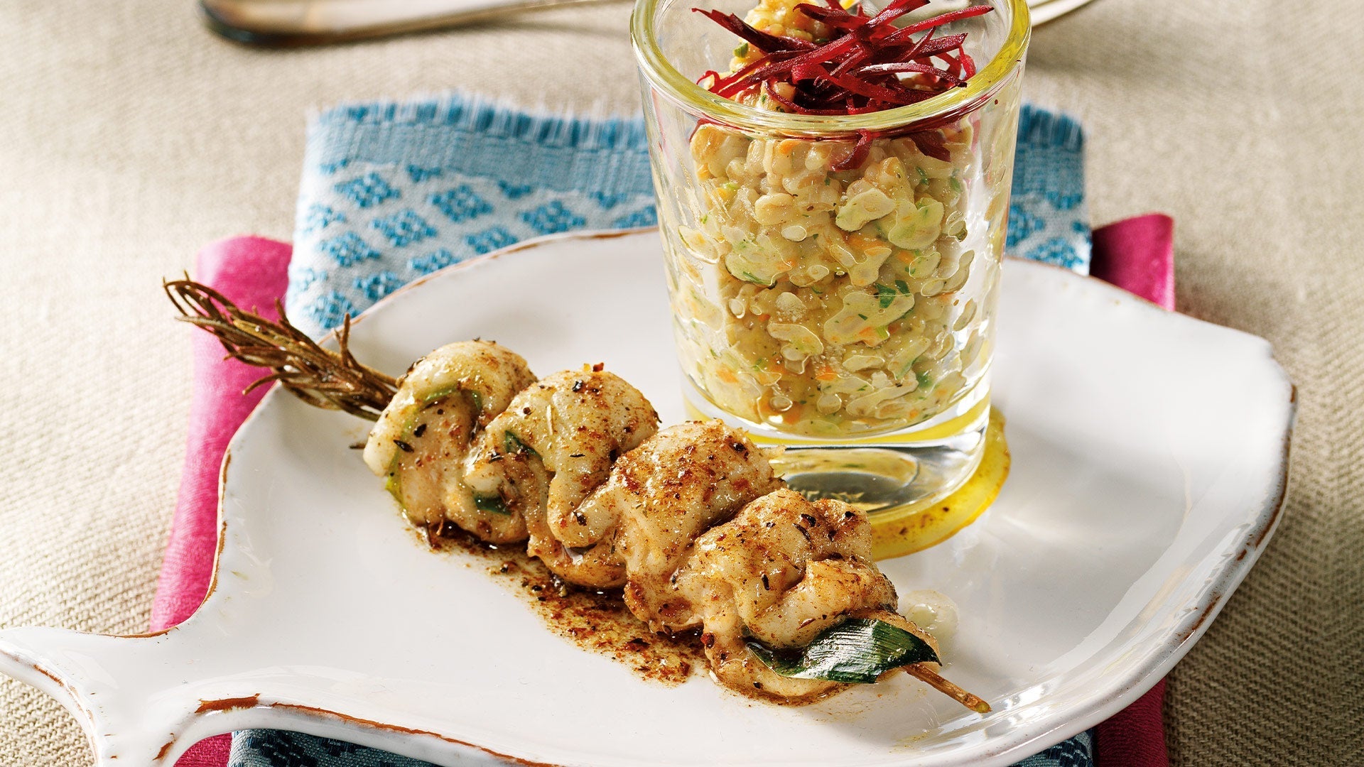 Fisch-Saté mit NEPTUNS TRAUM