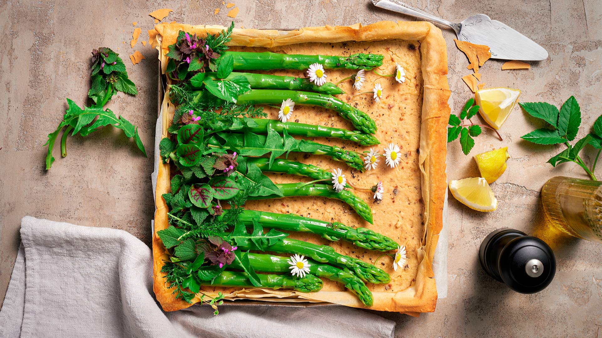 Spargel-Tarte mit TAJINE MARRAKESCH