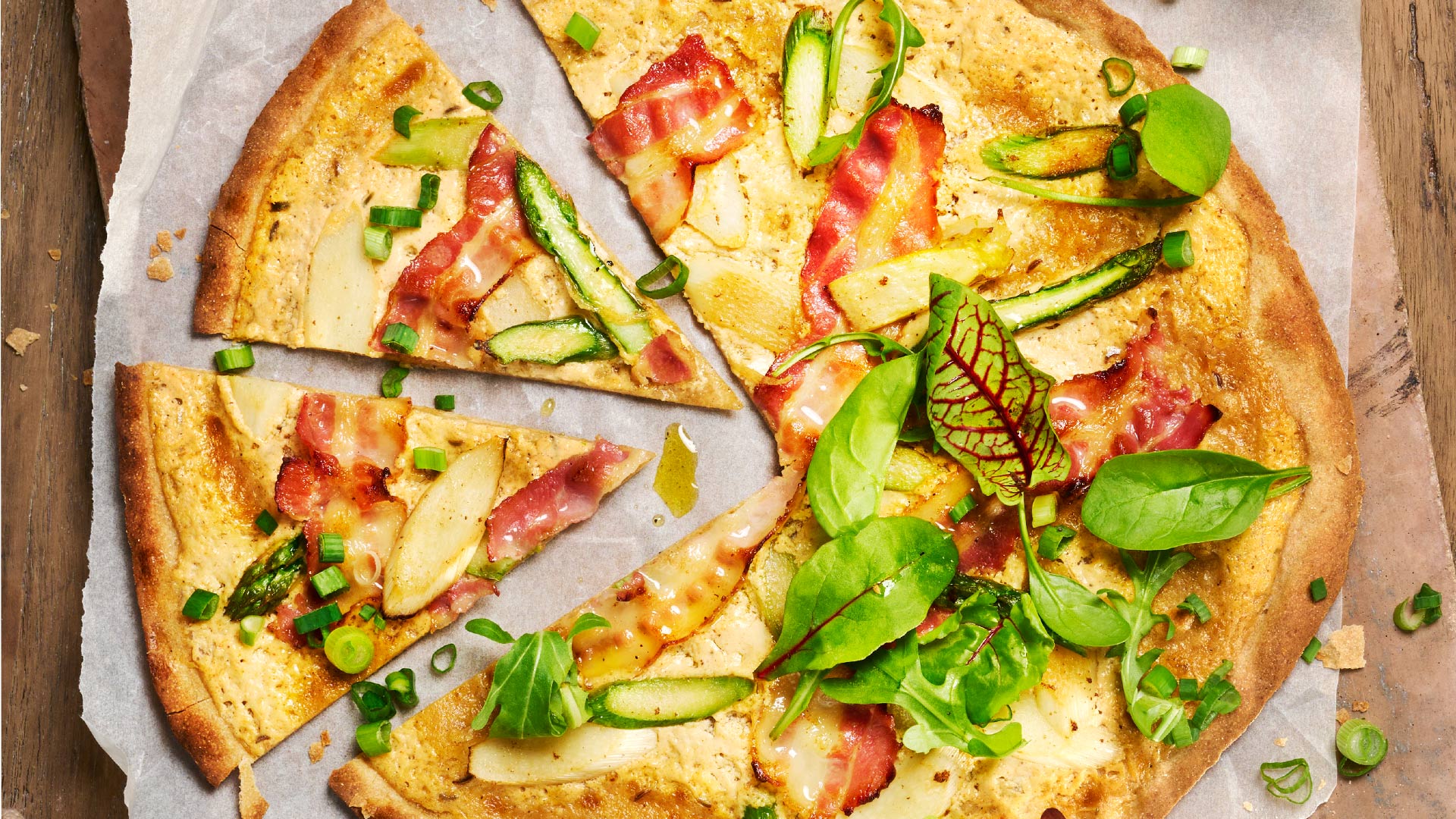 Spargel-Flammkuchen mit OBAZD IS!