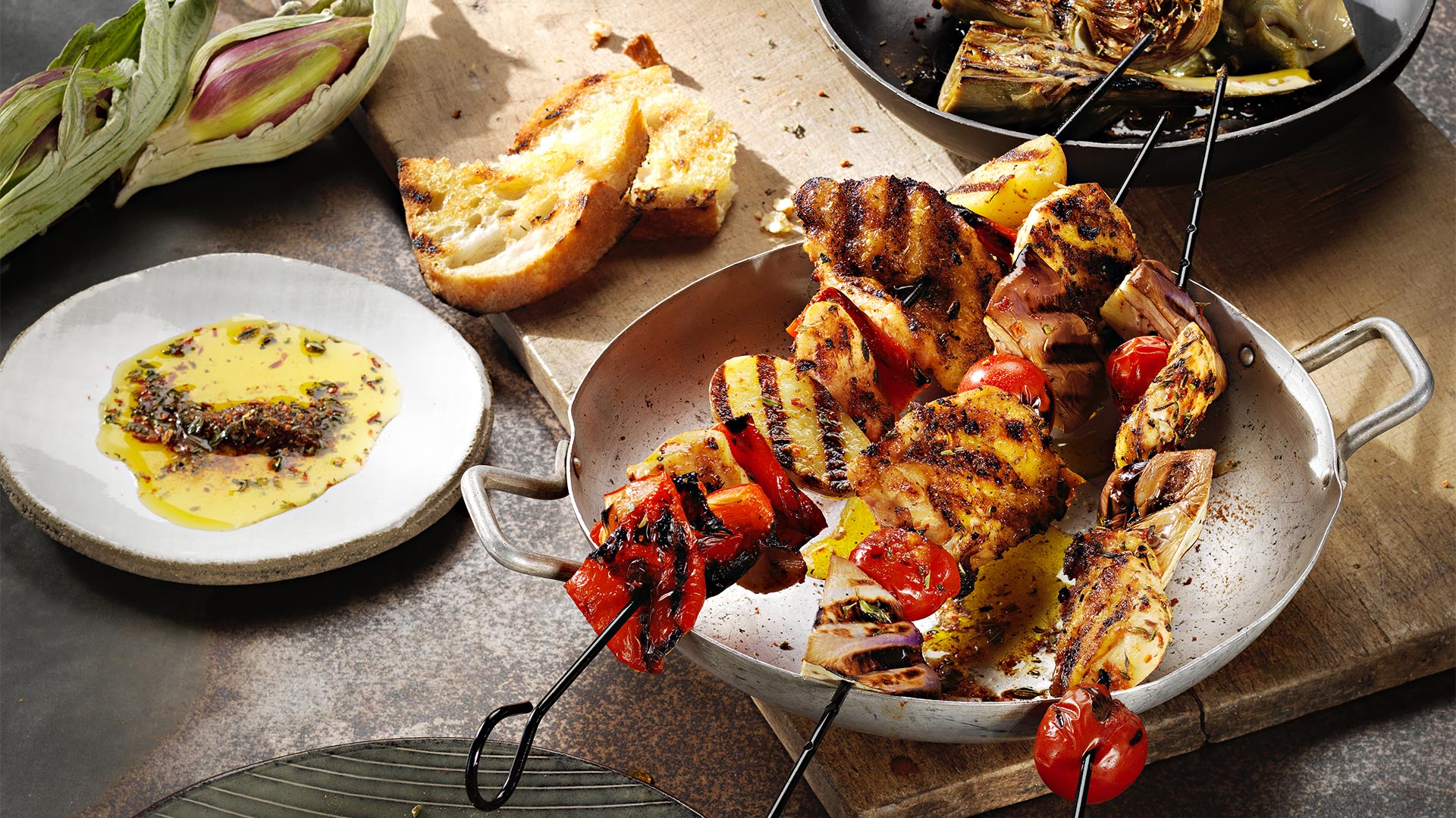 Hähnchenspieße mit MAESTRO DI BBQ