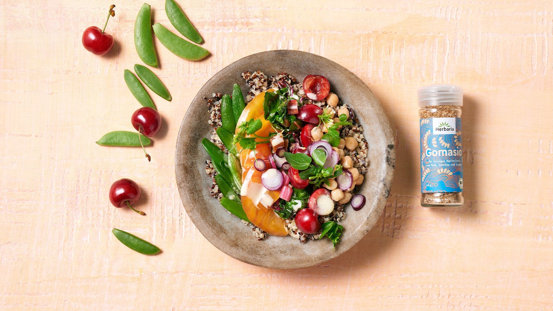 Vegane Quinoa-Bowl mit GOMASIO