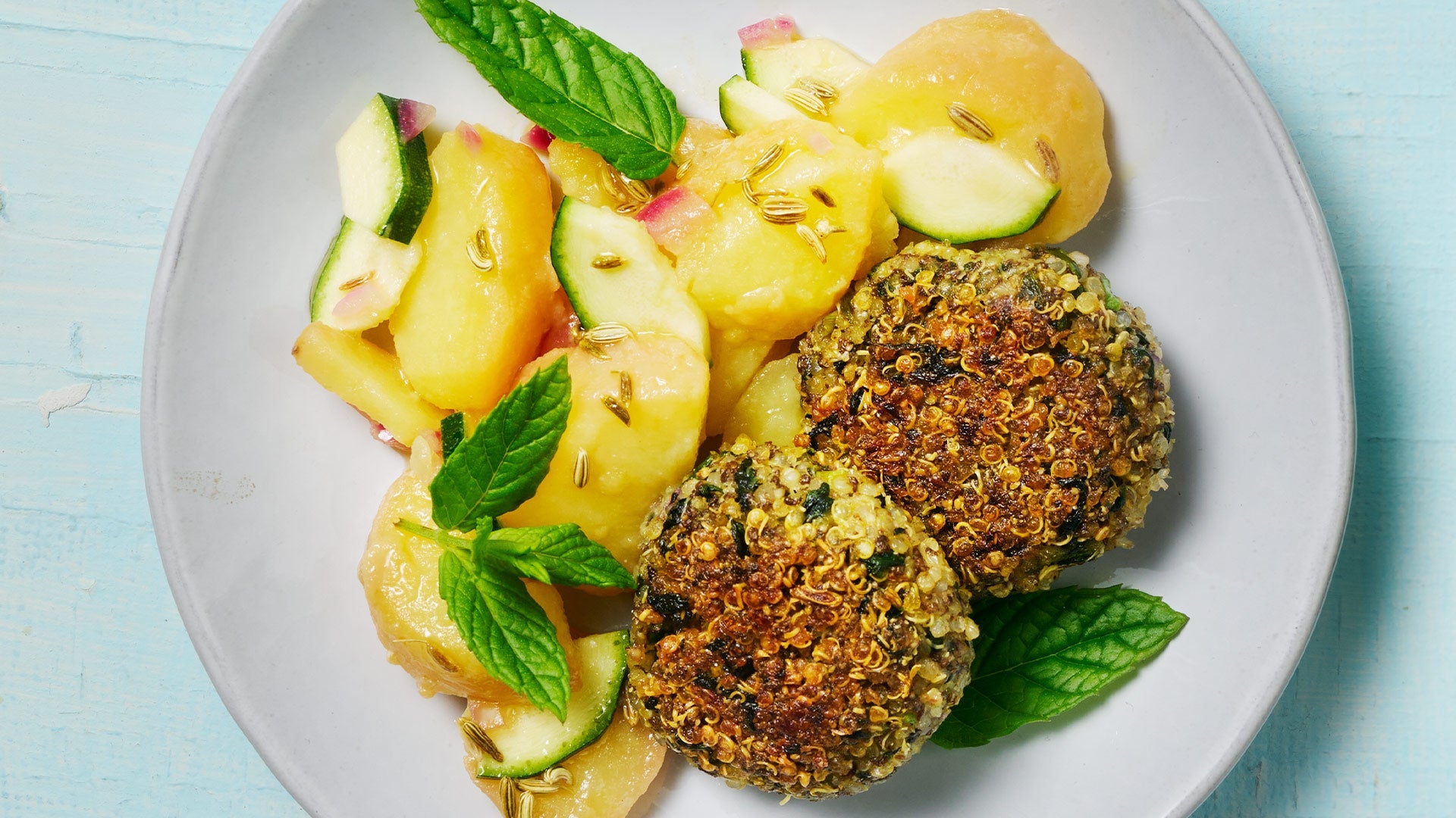 Quinoa-Bratlinge mit FENCHELSAMEN