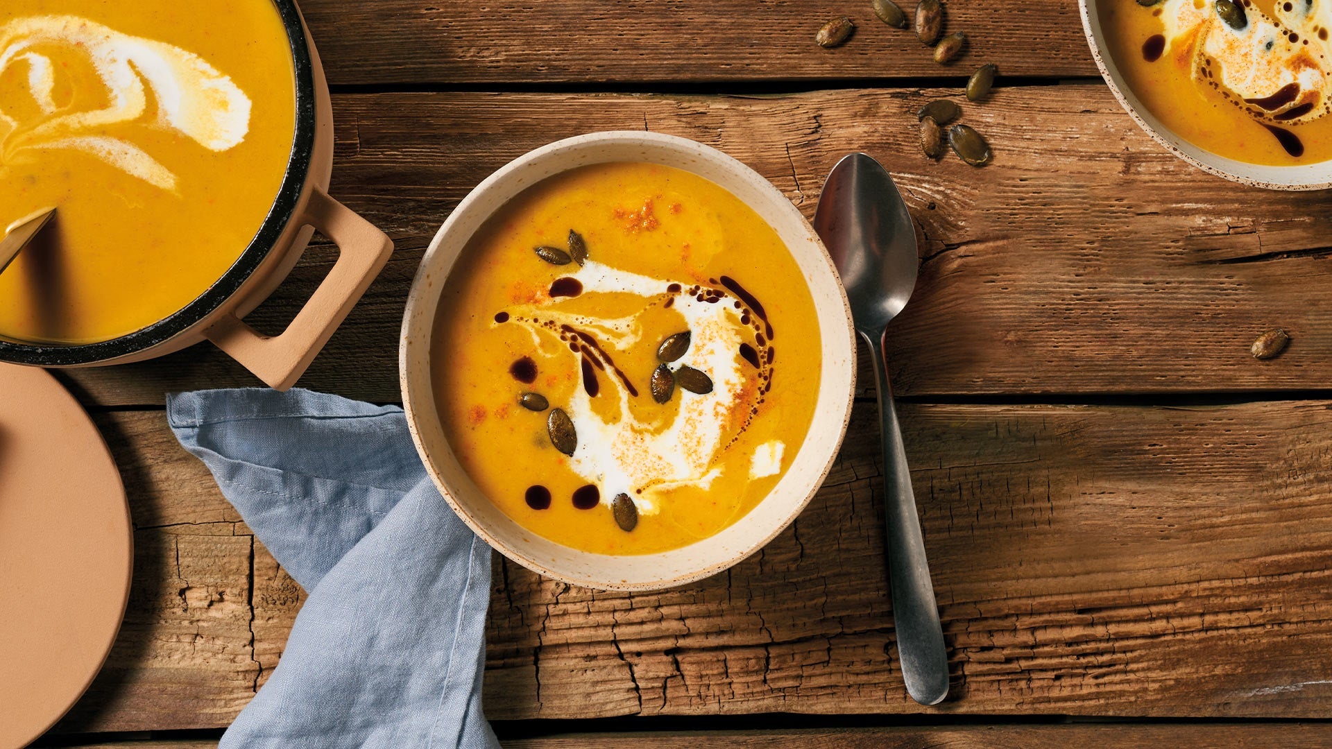 Kürbissuppe mit KÜRBISKÖNIG