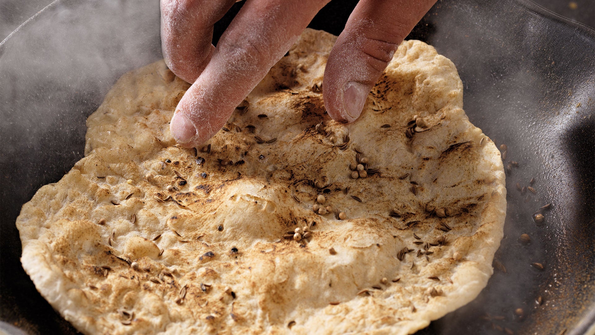 Fladenbrot mit KÜMMEL und KORIANDER