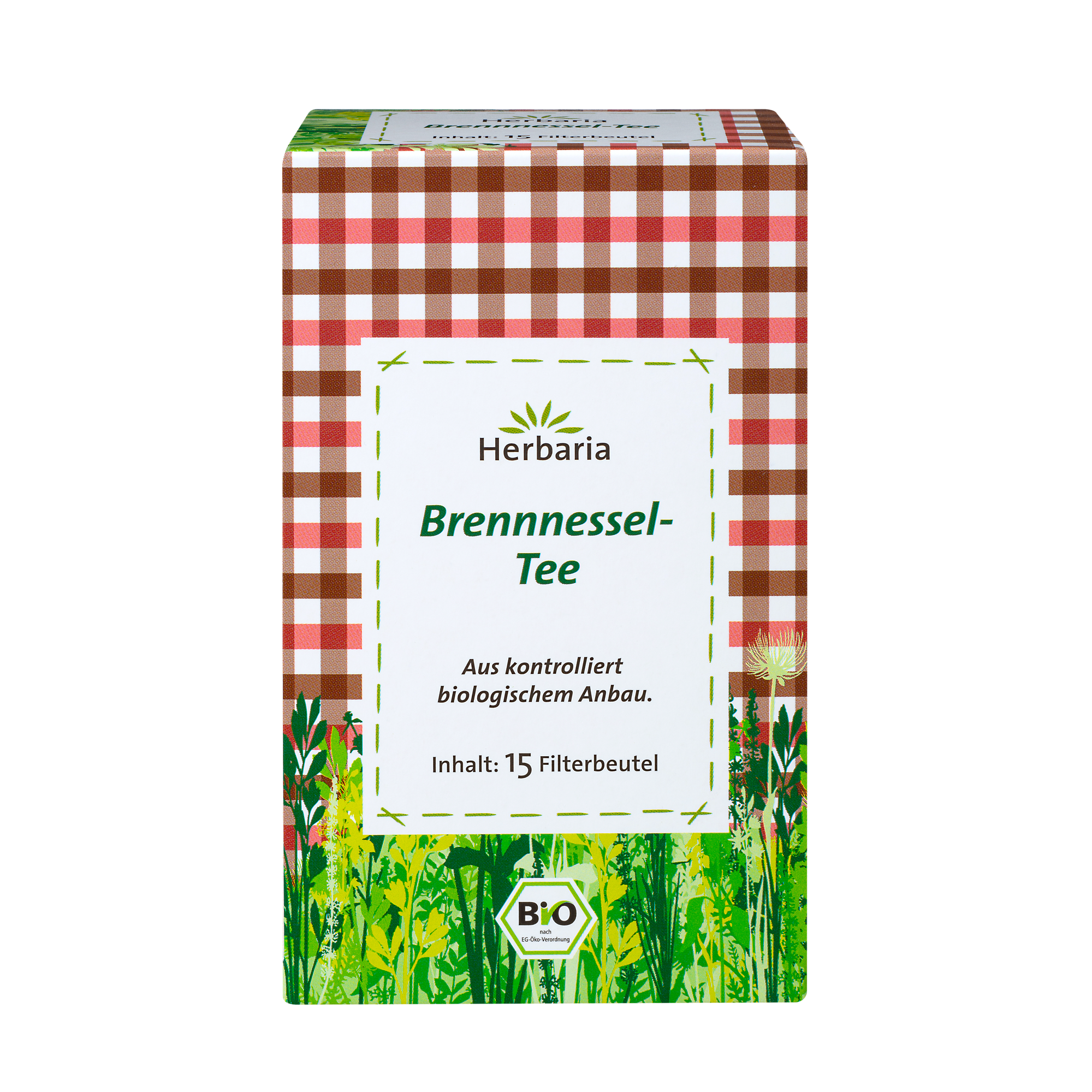 "Herbaria Brennnessel-Tee Bio-Kräutertee 15 Filterbeutel."