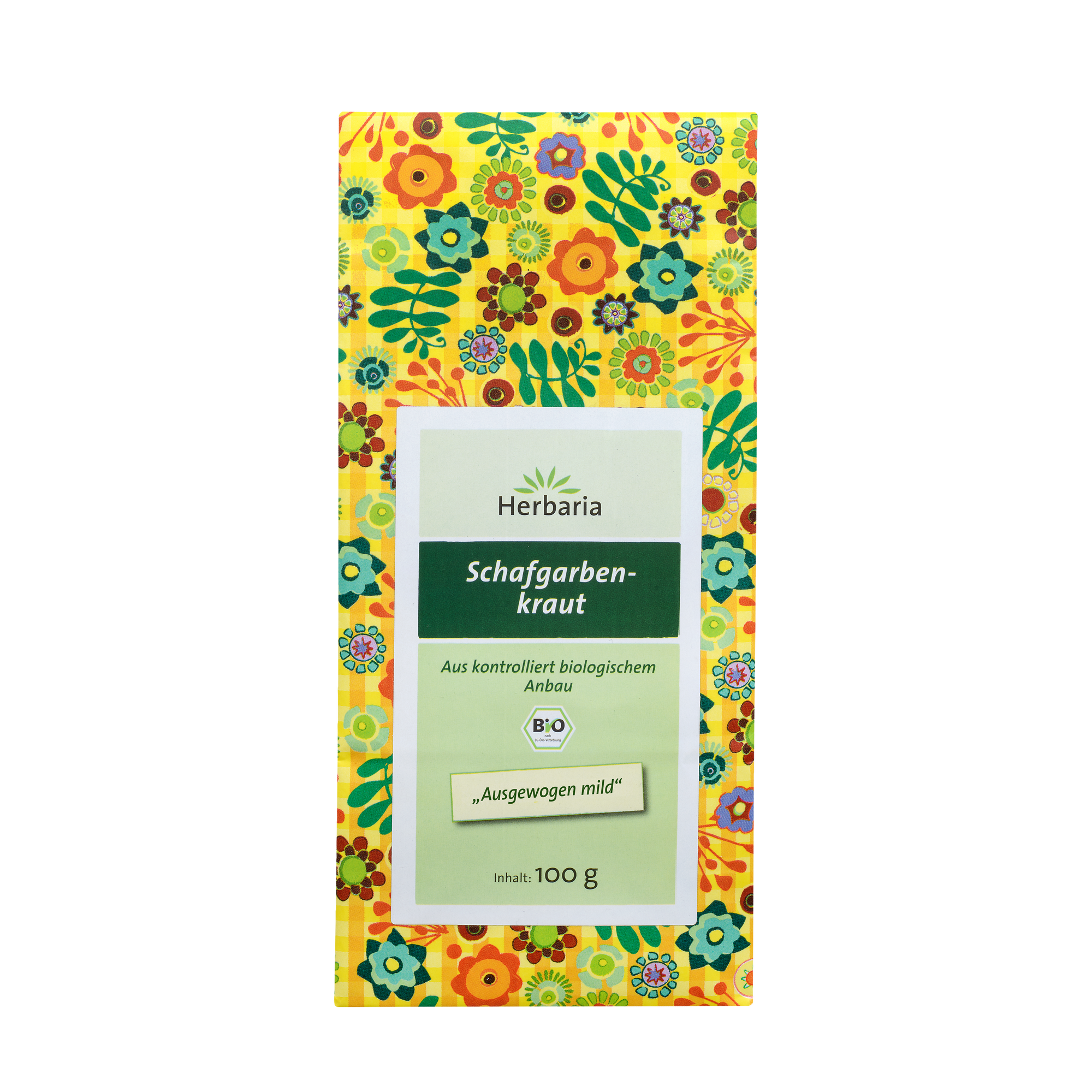 "Herbaria Schafgarbenkraut loser Bio-Kräutertee."