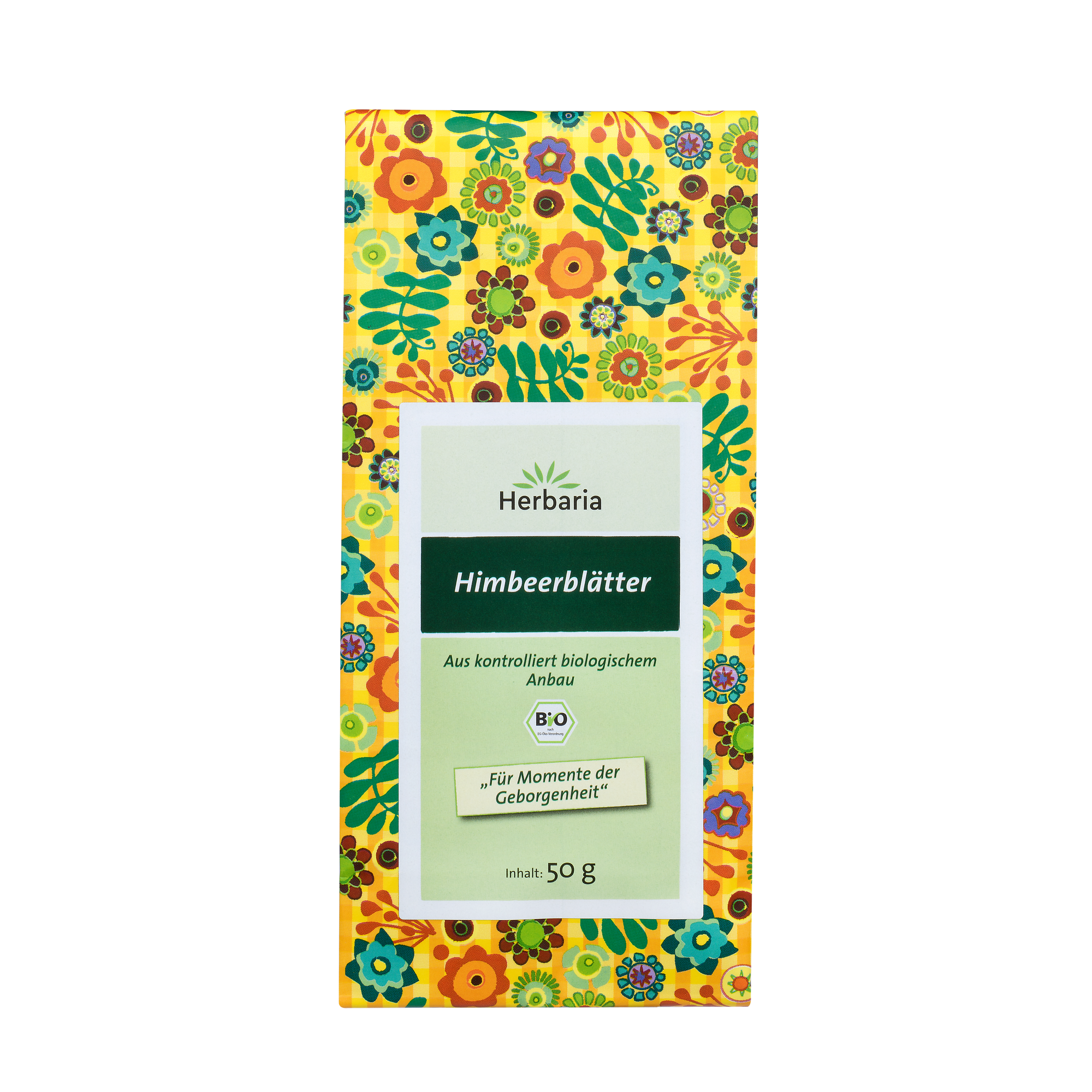 "Herbaria Himbeerblätter loser Bio-Kräutertee."