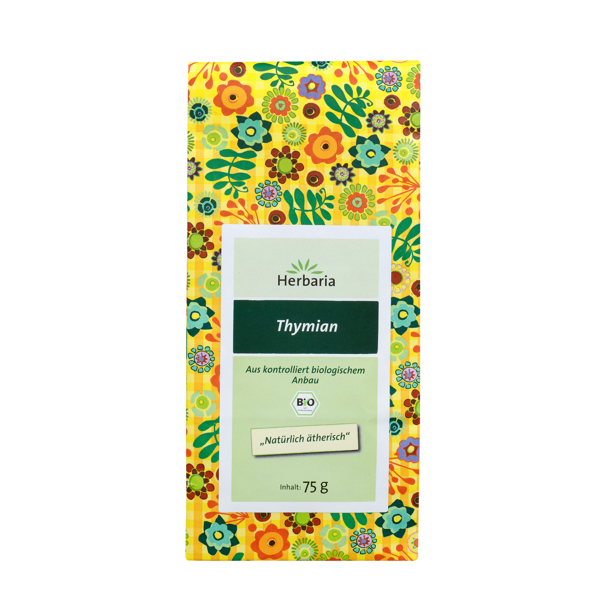 "Herbaria Thymian loser Bio-Kräutertee."