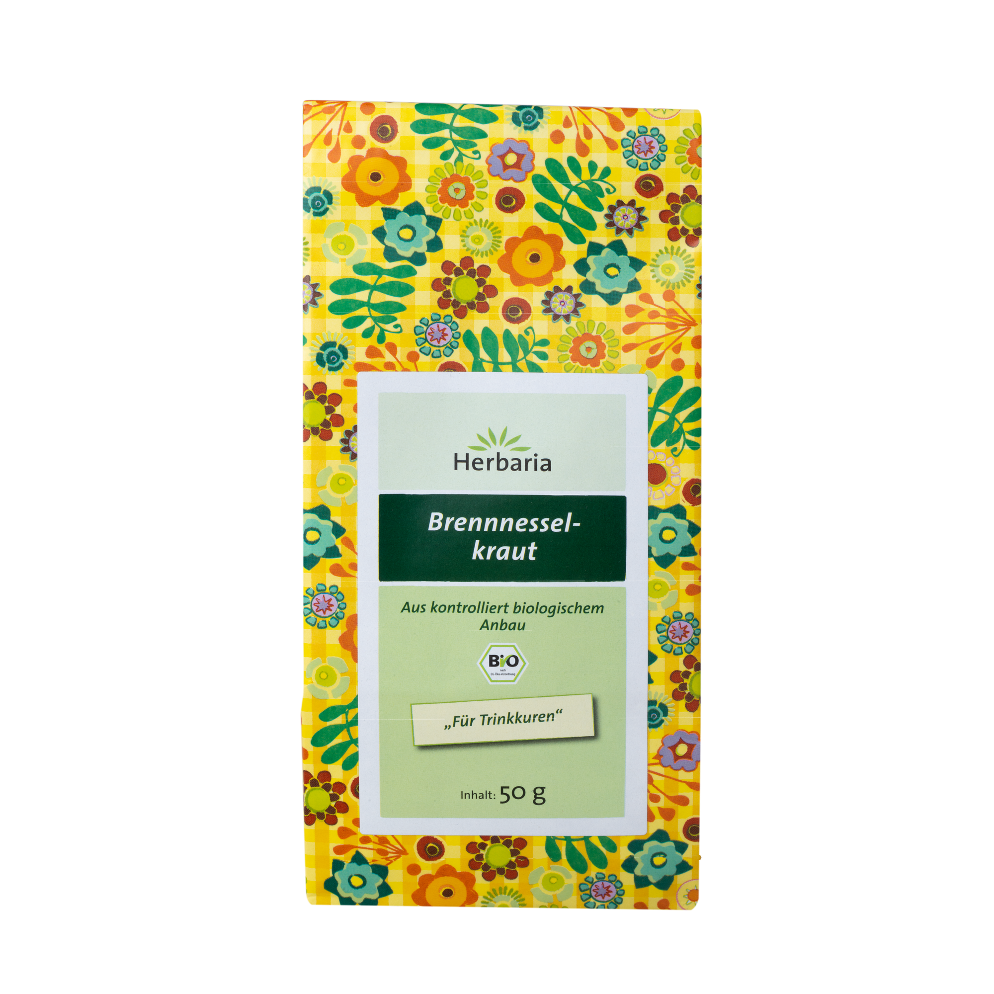 "Herbaria Brennnesselkraut loser Bio-Kräutertee."