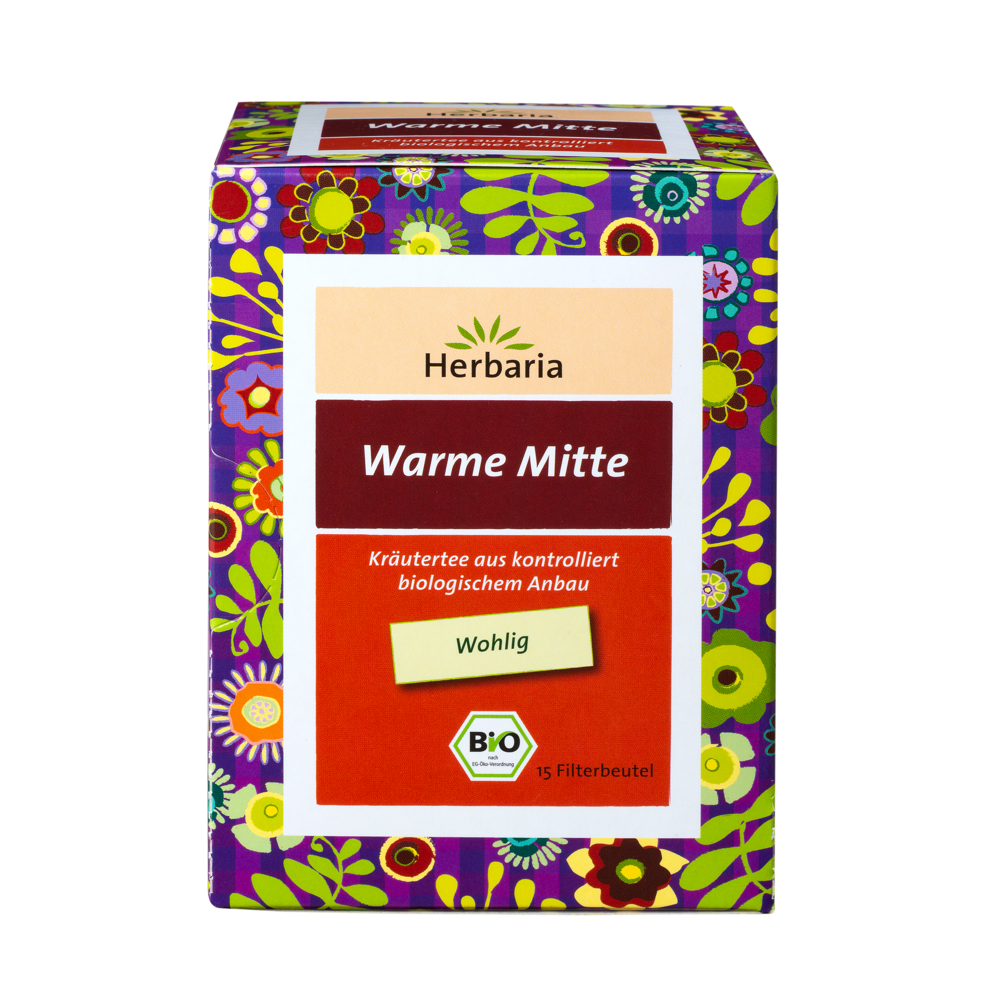 "Herbaria Warme Mitte Tee Bio-Kräutertee 15 Filterbeutel."