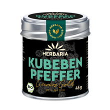 "Herbaria Kuebenpfeffer in der Weißblechdose."