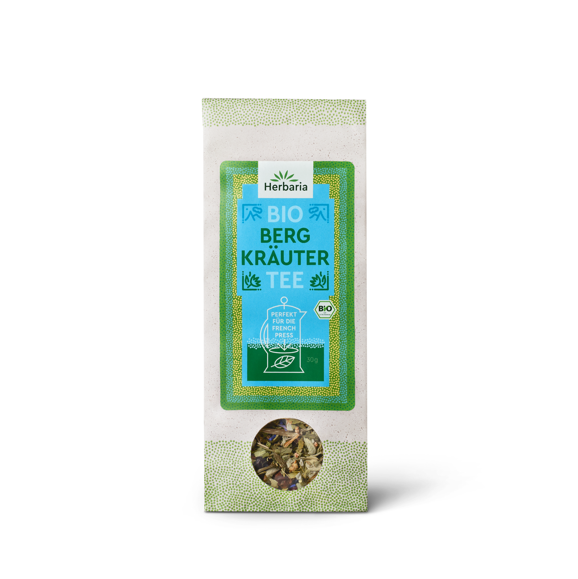 "Herbaria Teemischung Bergkräutertee loser Bio-Kräutertee."