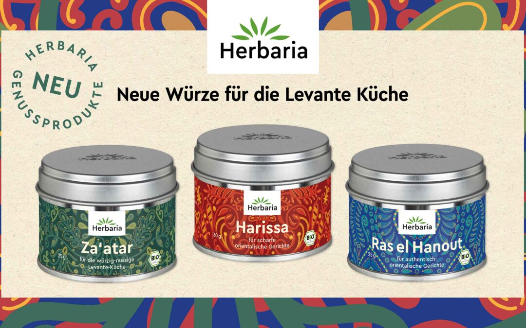 Neu: Herbaria Bio-Gewürze für die Levante-Küche